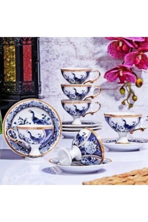 Gsa58 Porcelain Footed Cup Set 6 Pieces 2019ST000641 - Kosova