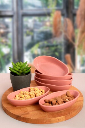 Getrocknete Rosen-Meeresfrüchte-Snackschüssel / Saucenschüssel 14 cm 6 Stück 557 ST500006F557A000000MAYD200 - Keramika