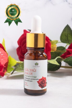 زيت MNZ-Rose Oil 100% طبيعي من الأعشاب الزيت الأساسي الزيت الوردي 10 مل - Goomy