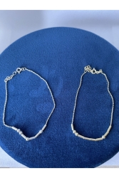 Gümüş 2li Mors Alfabesi Bileklikleri - Mors Alfabesi Bileklik - Cift Bileklik - Gümüş Bileklik ARMEKSMorsAlfabesi2liGümüşRenk - Jewelrydiary