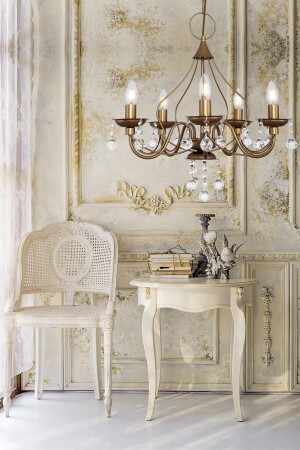 Günce 5-Piece Antique Chandelier BEG0710BEG05 - Begüsa