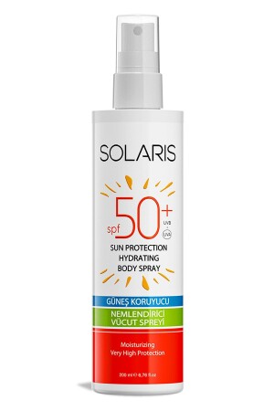 Tüm Cilt Tipleri Için Suya Dayanıklı Güneş Koruyucu Krem Sprey Spf 50 Yüksek Koruma (200 ML) HJLRSTV3 - SOLARIS