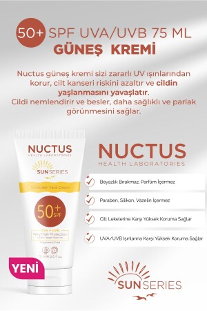 Sonnencreme 50+ Spf Uva/uvb 75 ml Creme - Nuctus