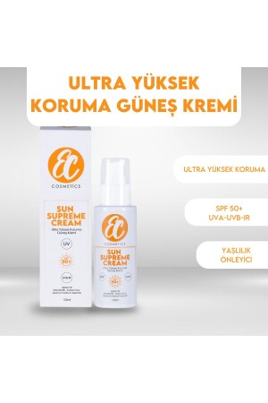 Güneş Kremi Vegan Spf 50 Yüksek Koruma Etkili Leke Ve Kırışıklık Karşıtı Yoğun Nemlendirme 258028 - EC Cosmetics