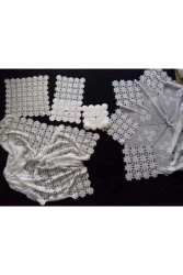 Güneş Motifli Elişi Dantel 18 Parça Salon Takımı (fiskos Dahil) dop6970939igo - Köşem Çeyiz