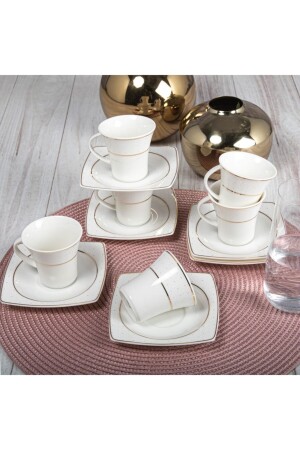 Güral Caroline Turkish Coffee Set 5113 PR. 000000GBSCR12KT8305113 - Güral Porselen