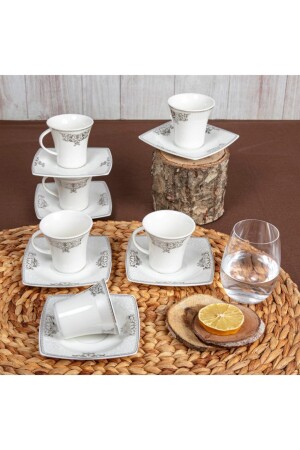 Güral Caroline Turkish Coffee Set 56861 PR. 00000GBSCR12KT84056861 - Güral Porselen
