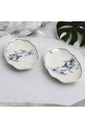GÜRAL PORCELEN NESRIN 2 PIECES 25 CM BONE BOAT PLATE - 1891 - Güral Porselen