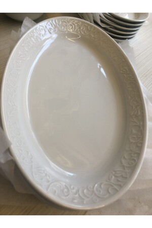 Güral Spring Branch 30cm Boat Plate 3-Piece 227596 - Güral Porselen