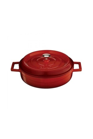 Gusstopf, vielseitig einsetzbar, flach, trendig, Durchmesser (ø) 24, Rot, 5018 Serie, 2016ST02122852 - Lava