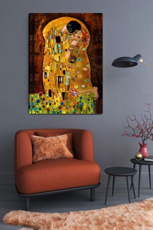 Gustav Klimt Kuss Leinwanddruck 100x140 cm GSTVKLMTKSS018 - ColorVision