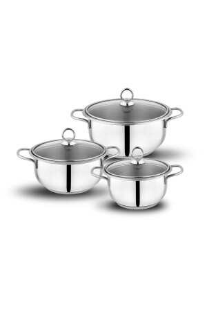 Gustava Auflaufset mit Deckel, 6-teilig, INOX 1S2426-30032-INX01 - Schafer