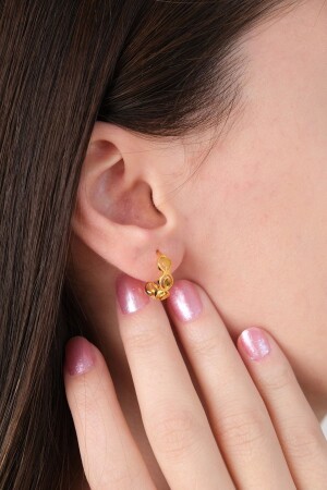 Güzide 22 Carat Gold Hoop Earrings - Güzide Kuyumcu