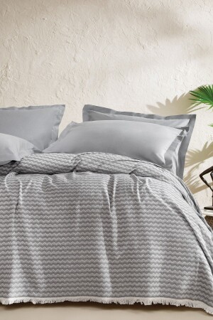 Gwen Double Duvet Set - Gray - Yataş