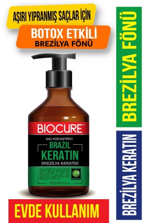 Haarglätter Keratin Care Brasilianisches Föhnen 500 ml Geruchlos Rauchfrei - Biocure