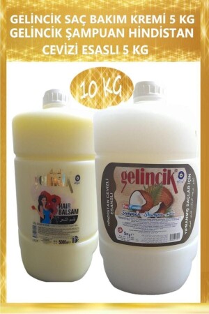 Haarpflegecreme & Kokos-Walnuss-Basis 5+5 kg - Gelincik