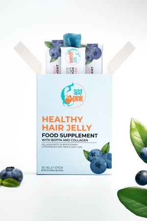 Haarvitamin – Spezielle Formel mit Kollagen, Biotin und Vitamin C, 30 Stück - Seapink
