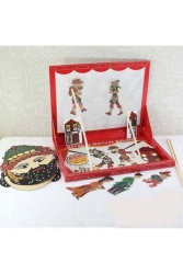 Hacivat Karagöz Gölge Oyunu Seti - Kukla Ve Maske Hediyeli hcvtkrgz - Çağrı