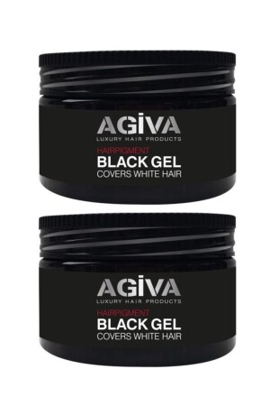 Hair Black Gel Concealer Gel for White Hair 250ml X2 86987030269192 - Agiva
