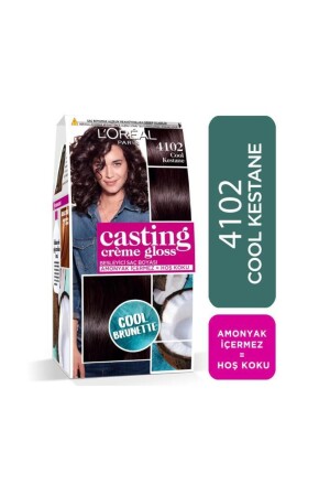 Hair Dye - Casting Crème Gloss 4102 Cool Chestnut 3600523807154 - L'oreal Paris