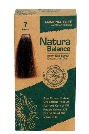 Hair Dye - Organic Certified Auburn 7 8699367127981 - NATURABALANCE