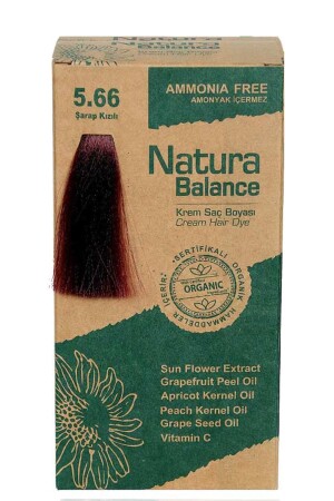 Hair Dye - Organic Certified Wine Red 5. 66 8699367128070 - NATURABALANCE