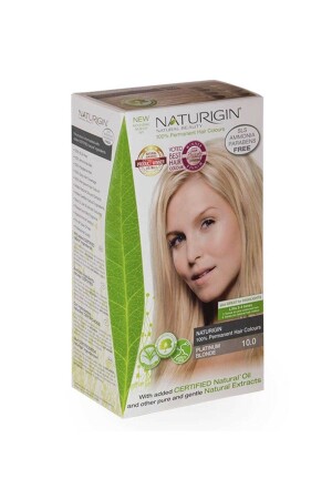 Hair Dye with Organic Content 10. 0 Platinum Blonde 5710216001078 - Naturigin