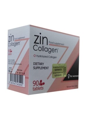 Hair Growth And Strengthening Food Supplement For Women. 135g 90 Tablets - Zin Collagen