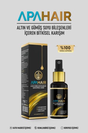 Hair Loss - Dandruff - Seborrheic Dermatitis Repair - Hair Thickener Bio Hair Cure 100% Natural Apahair - Apayrı Yaşam