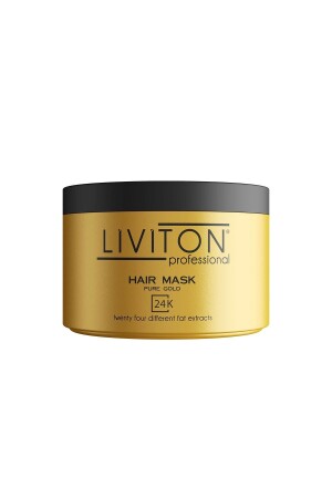 Hair Mask 24k Gold Series 300 ml 24 Different Herbal Oils 24KMSK - Liviton Professional
