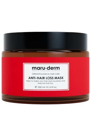 Hair Mask Anti Hair Loss Hair Mask 300 ML All Hair Types Vegan - Maru.Derm