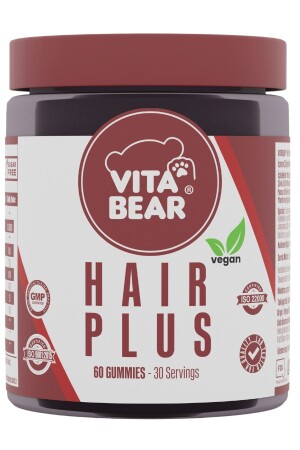 Hair Plus Vegan Gummy Hair Vitamin - Vita Bear