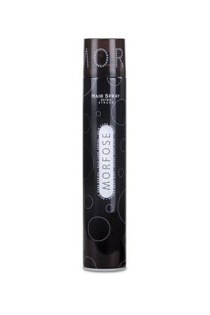 Hair Spray Extra Strong Black 400 Ml - Extra Strong Permanent Hold - Morfose