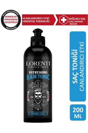 Hair Tonic Menthol Fresh, Revitalizing and Nourishing - Hair Tonic Barber 200 ml - Lorenti