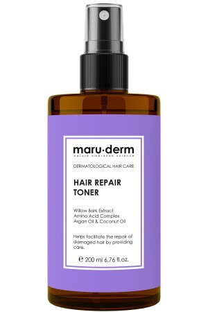 Hair Tonic Repairing Hair Care Tonic 200 ML Damaged Weak Hair Vegan - Maru.Derm