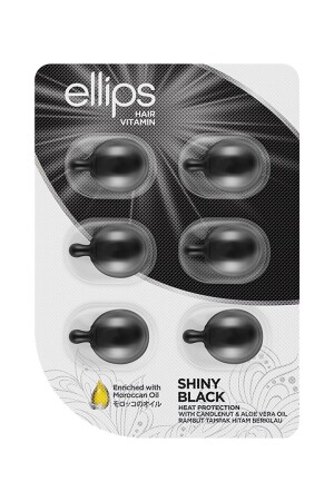 Hair Vitamin Giving Special Shine to Black Hair 6 Capsules - Ellips