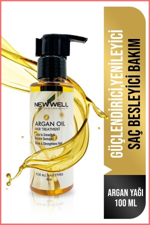 Hair Volumizing-Nourishing and Repairing Argan Extract Hair Care Oil 100 ml - New Well