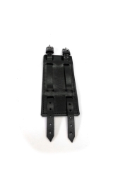 Hakiki Doğal Deri Dikişli Siyah Renk Geniş Osmanlı Bileklik CDM-00090 - Cascades Leather