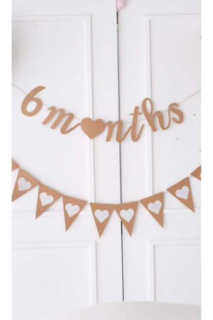 Half Age 6 Months Kraft 2 Pack Wall Ornament - Partifabrik