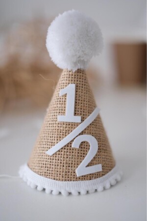 Half Wet Jute Fabric Natural Retro Hat - Partifabrik