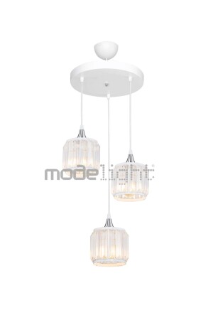 Haliç 3-Plus Circle Kronleuchter Weiß / Chrom MDL. 4425 - Modelight