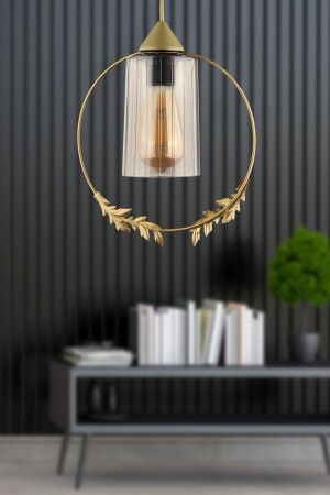 Haliç Single Chandelier Antique Smoked Acrylic - Begüsa