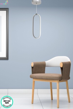 Hall Entrance Living Room White Light Single LED Chandelier OVAL SINGLE PENDANT LAMP - Harnelli