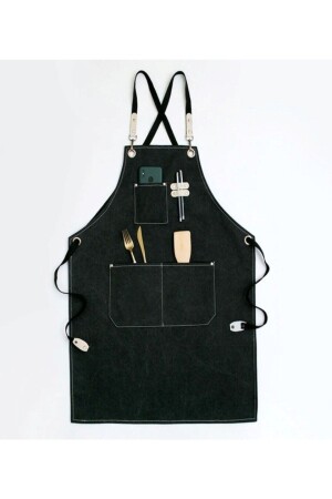Halterneck Pottery Painting Art Apron Master Chef Cafe Restaurant Chef Waiter Hairdresser Cook Apron TYC00540240713 - YDZ