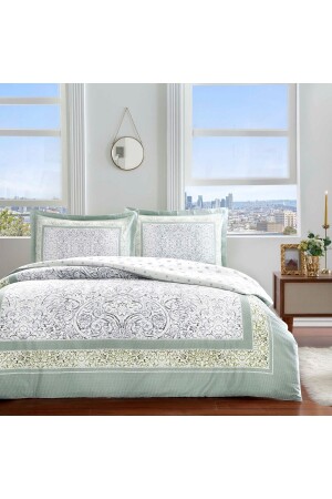 Hamlet Satin Double Duvet Cover Set Indigo 000001000045412004 - Taç