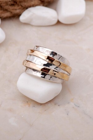 Hammer Forged Handcrafted Silver Ring 3314 - Sümer Telkari