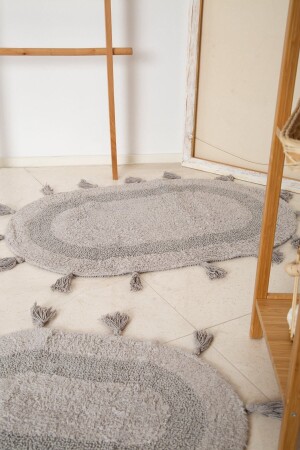 Hana Bath Mat Set of 2 Gray 40x60 60x90 10001222291 - İrya