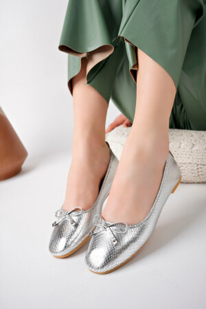 Hana Trendy Damen Ballerinas mit Schleife - Stwenn