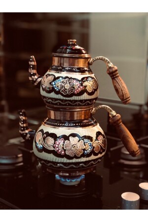 Hand Engraved Enameled Copper Teapot Erzincan Engraved Large Size TYC00535743647 - Genel Markalar
