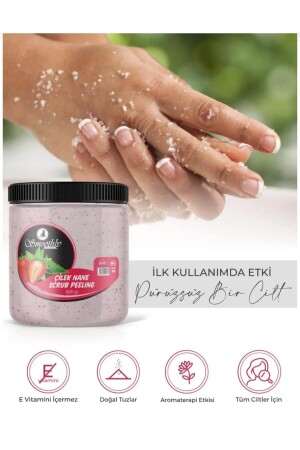 Hand Foot Body Peeling Strawberry Mint Flavored 800ml - Smoothly